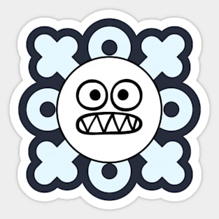 Snowflakes With Faces - Concerned Sticker